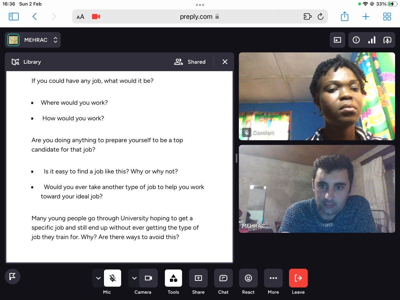Small Group Interaction